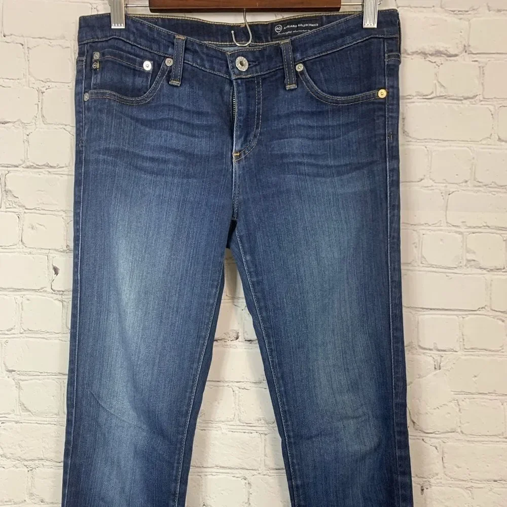 AG Adriano Goldschmied Dark Wash Straight Leg Size 28R